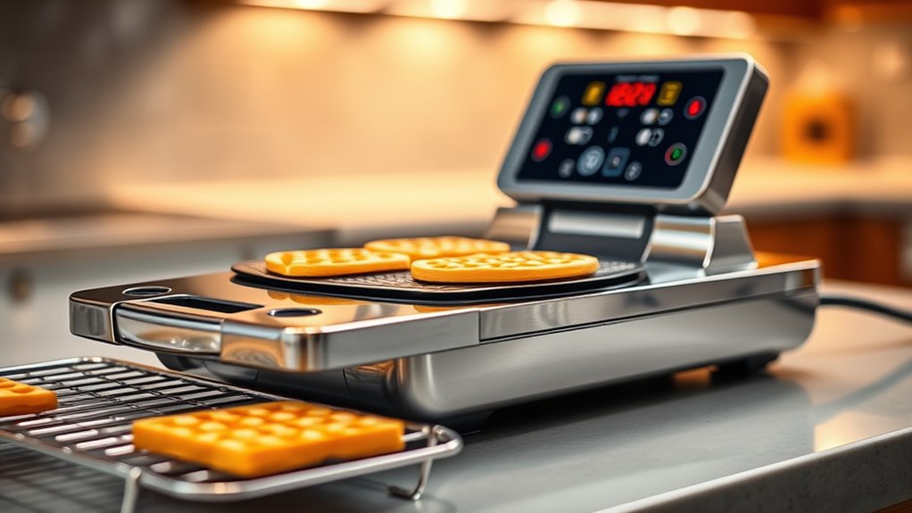 waffle size and features