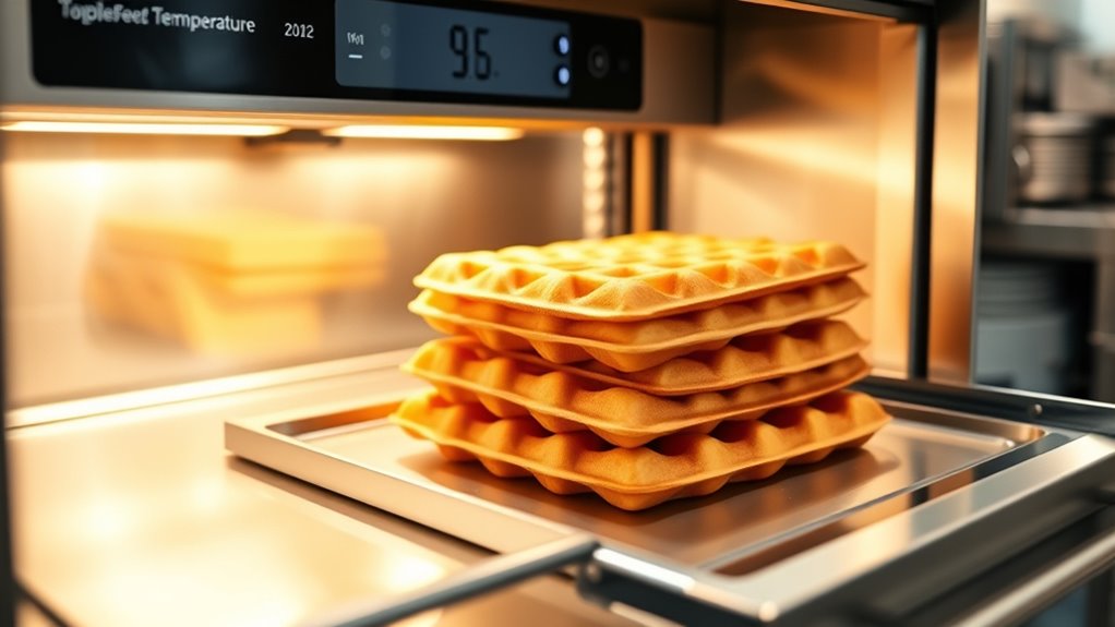 waffle warming drawer features