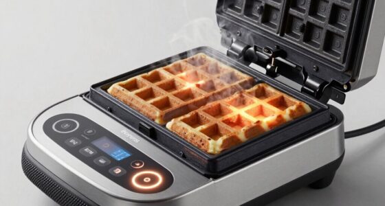 adjusts waffle browning levels