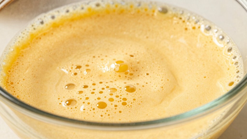 air bubbles in batter