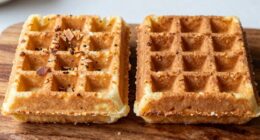 almond flour waffle success