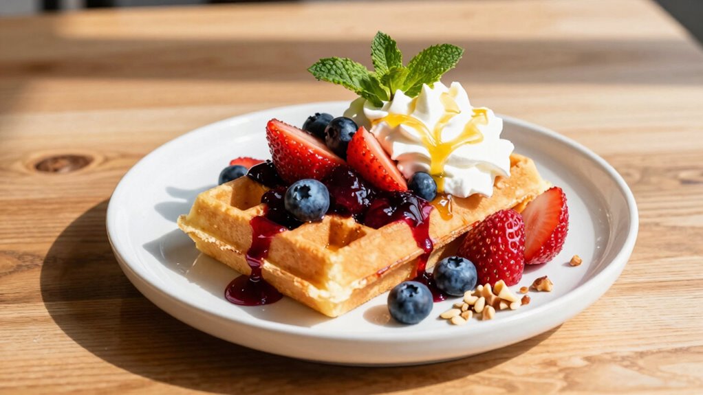 balanced summer waffle toppings