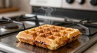 burnt smell waffles appear fine