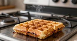 burnt smell waffles appear fine