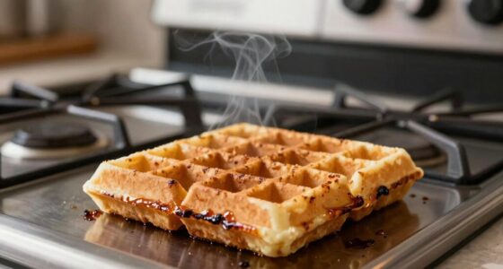 burnt smell waffles appear fine