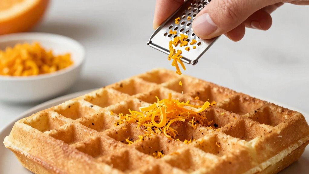 careful citrus zest incorporation
