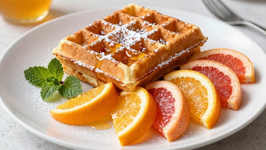 citrus enhanced waffle flavor harmony