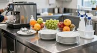 cleanliness during breakfast service