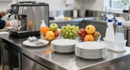 cleanliness during breakfast service