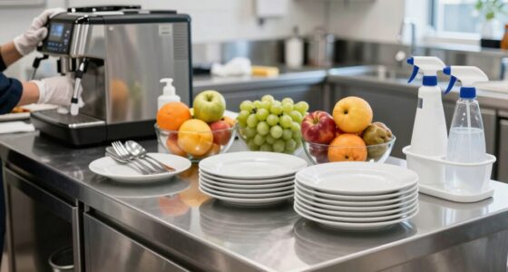 cleanliness during breakfast service