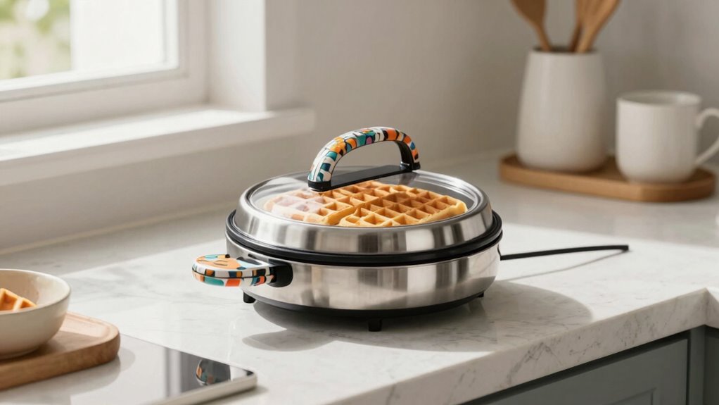 compact versatile waffle maker