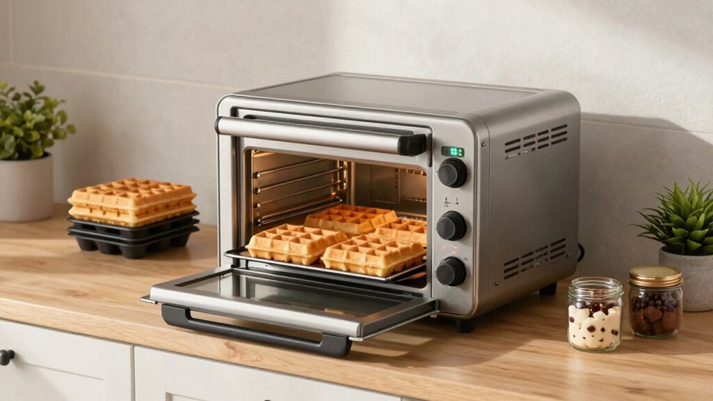 compact waffle baking appliance