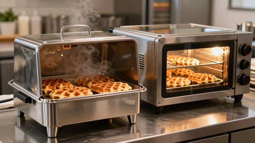 consistent hot waffle presentation