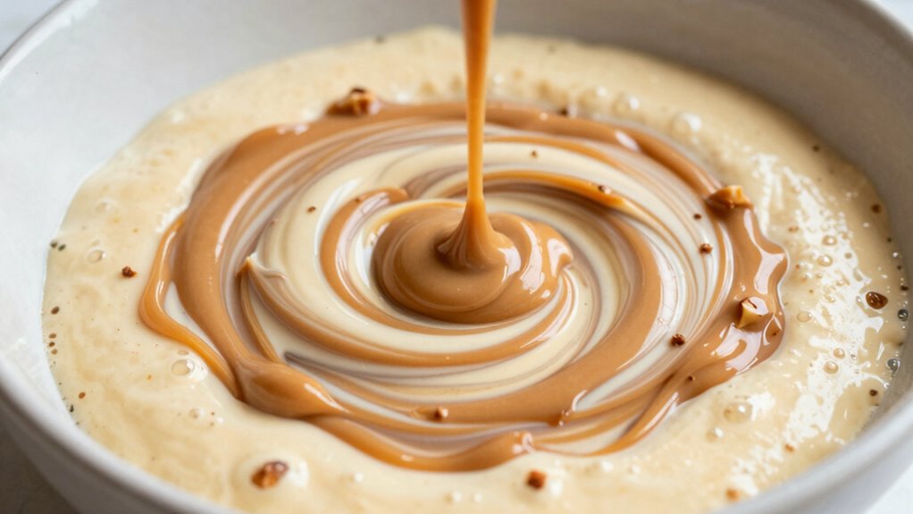 creamy flavorful waffle batter