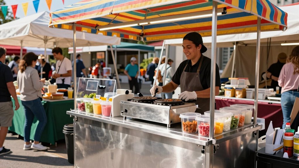 create portable waffle station