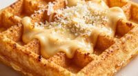 crispy savory cheese waffles