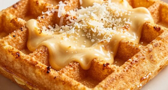 crispy savory cheese waffles