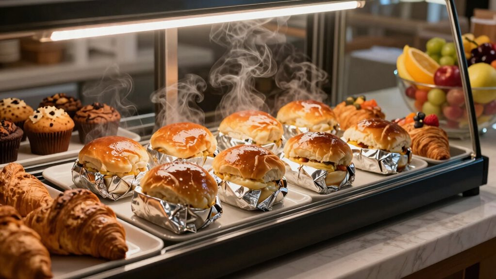 display warmers enhance breakfast displays