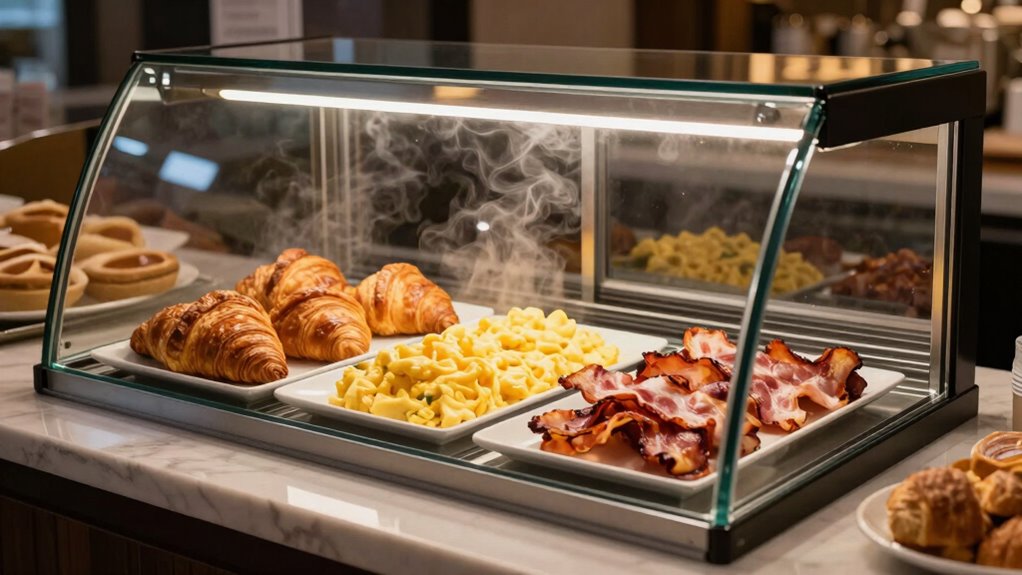 effective warmed breakfast display