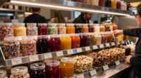 efficient organized topping station