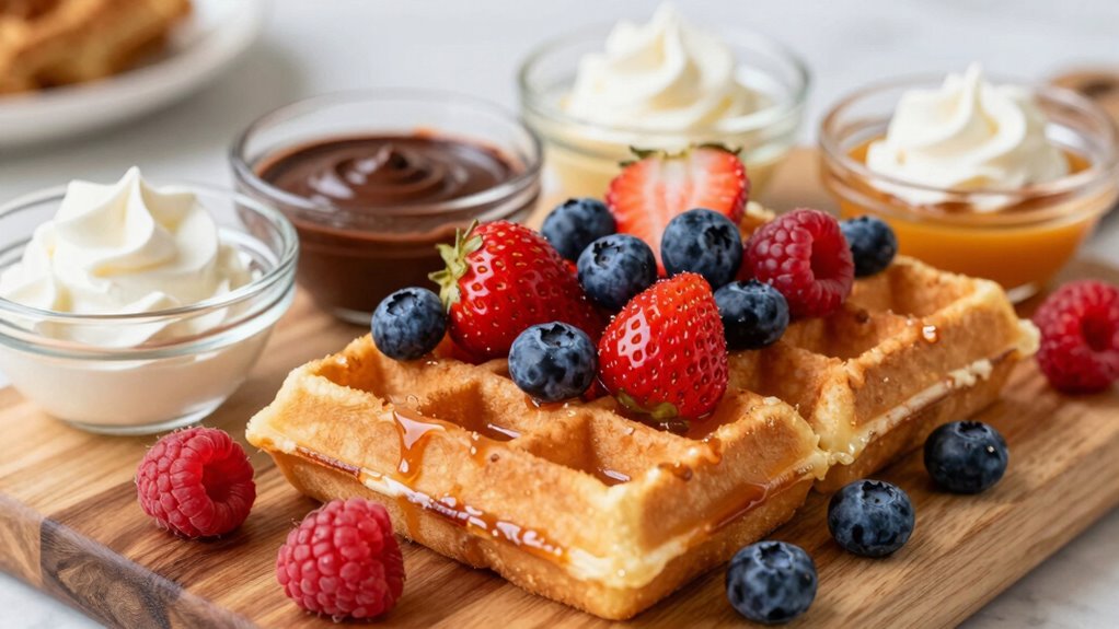 elegant balanced dessert presentation