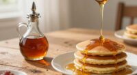 enhancing breakfast with syrup
