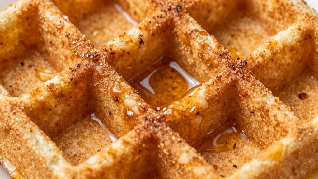 evenly cooked waffle tips