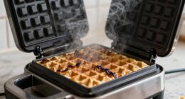 excess smoke from waffle maker