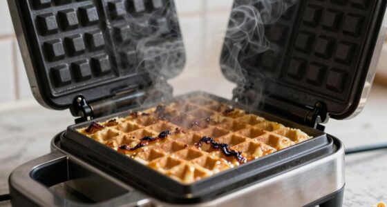 excess smoke from waffle maker