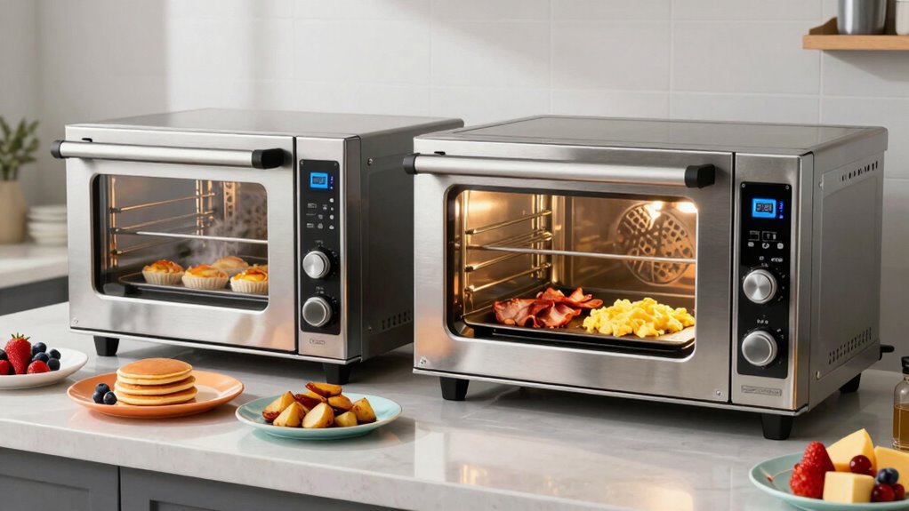 fast multi item breakfast cooking