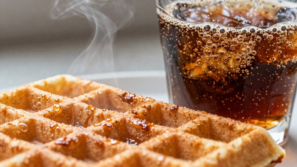 fizzy batter creates airy waffles