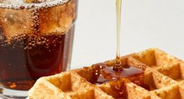fizzy liquid waffle texture
