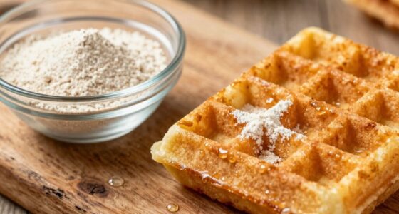 flour protein affects waffle