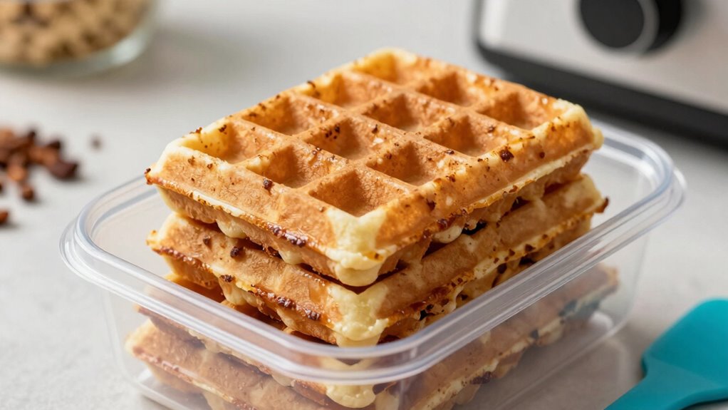 freeze and stack waffles