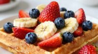 fruit boosts waffle nutrition