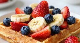fruit boosts waffle nutrition