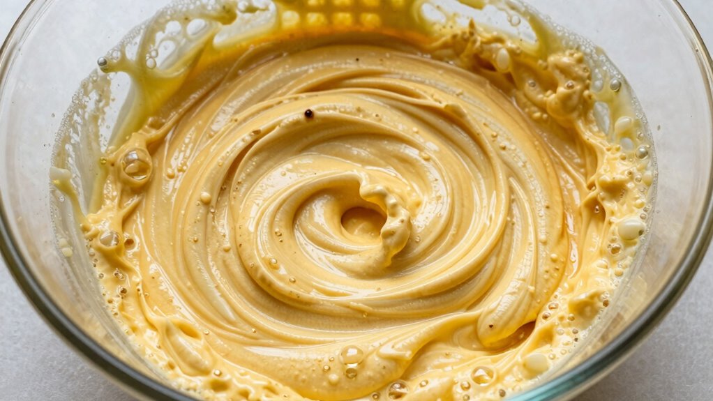 gentle mixing ensures perfect waffles