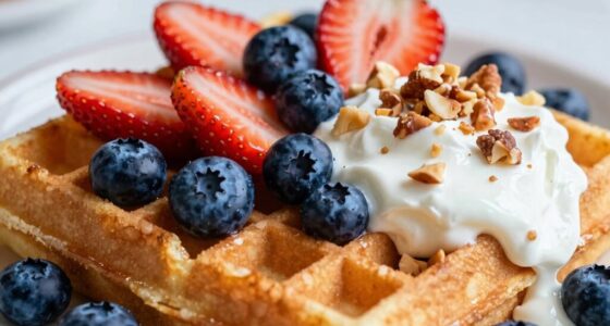 healthy low sugar waffle toppings