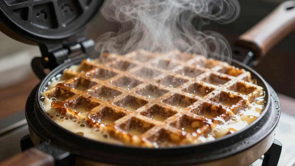 heating batter steam texture