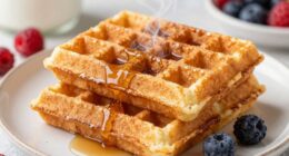heavy textured fine tasting waffles