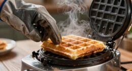hot waffle iron safety