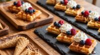 ideal waffle serving trays