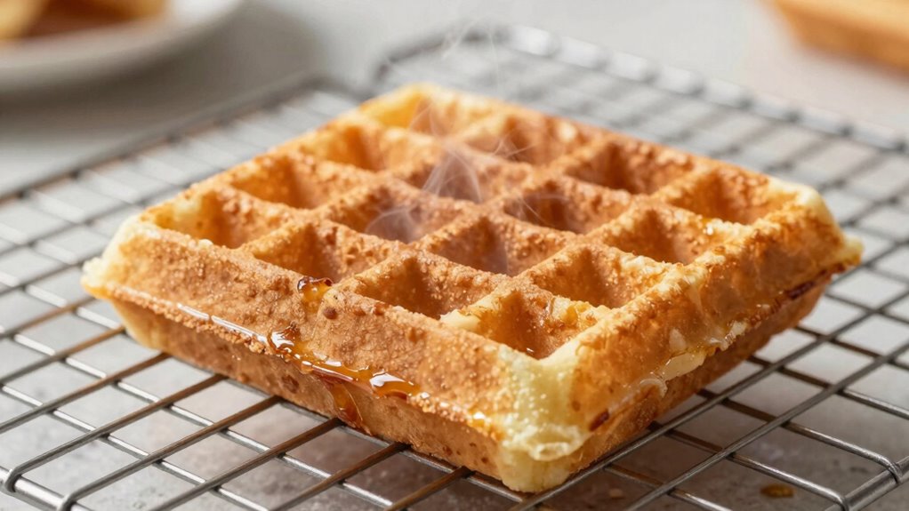 keep waffles crispy always