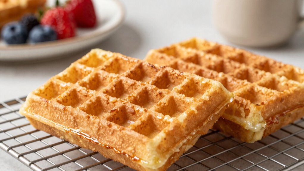keep waffles crispy and fresh