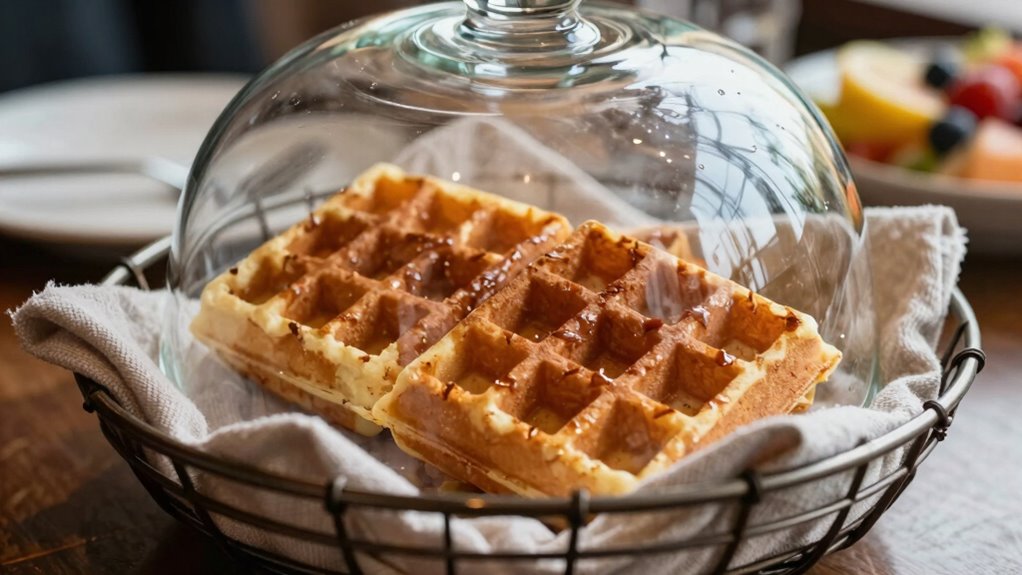 keep waffles warm crisp