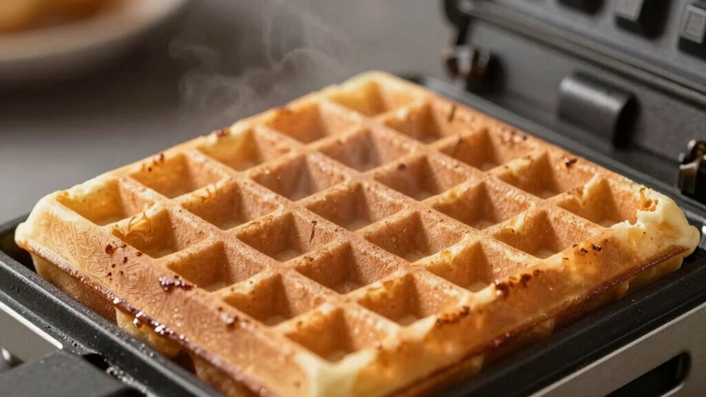 lid pressure molds waffle