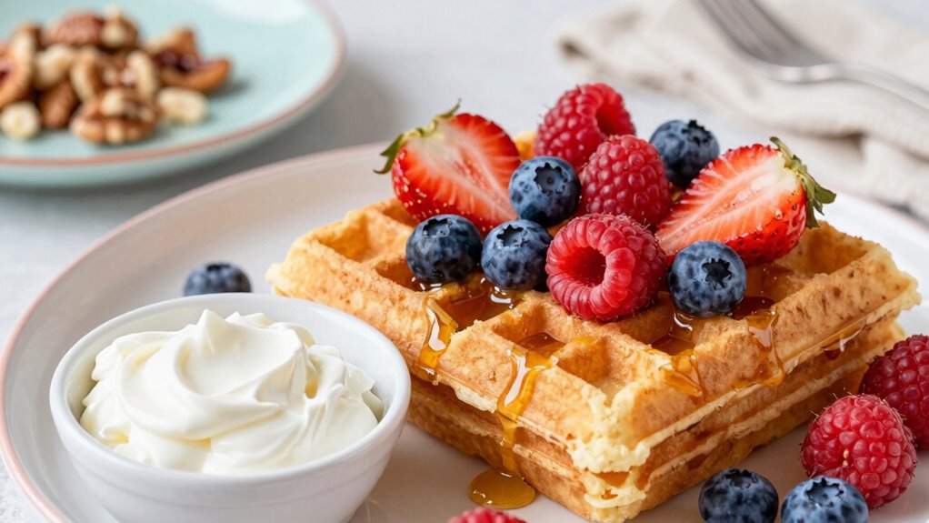 light flavorful brunch waffles