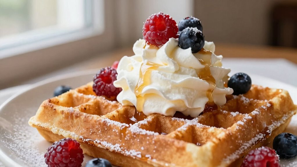 light satisfying brunch waffles