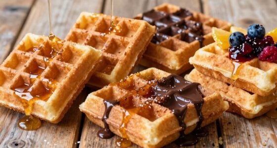matching syrups to waffles