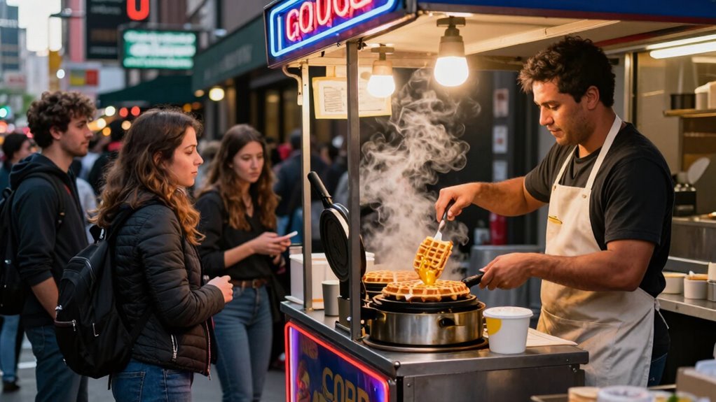 mobile waffle revolutionizes street food